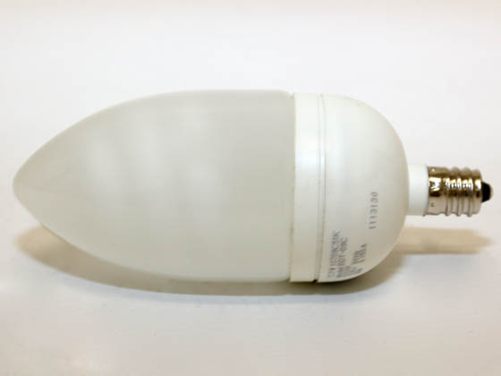 TCP TEC10709C-51K 10709C-51K (Candelabra Base) 9W Bright White Torpedo CFL Bulb, E12 Base