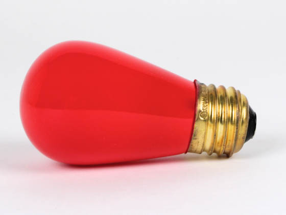 Bulbrite B701701 11S14CR (Red) 11W 130V S14 Ceramic Red Sign or Indicator Bulb, E26 Base