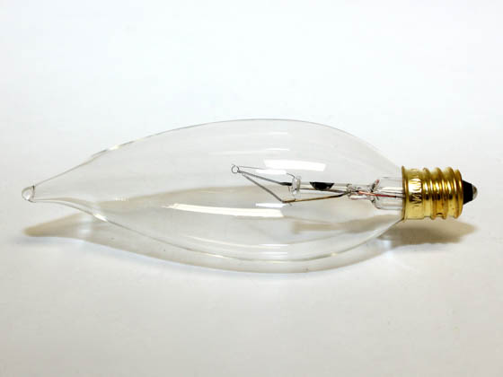 Bulbrite 493040 40CFC/32/2 40W 120V Clear Bent Tip Decorative Bulb, E12 Base