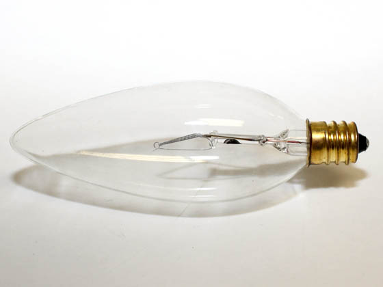 Bulbrite 490060 60CTC/32/2 60W 120V Clear Blunt Tip Decorative Bulb, E12 Base