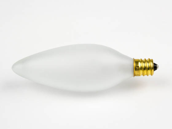 Bulbrite 491025 25CTF/32/2 25W 120V Frosted Blunt Tip Decorative Bulb, E12 Base