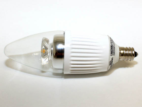 Bulbrite B770407 LED5CTC/D 40W Incandescent Equivalent, 25000 Hour,  5 Watt, 120 Volt Warm White DIMMABLE LED Decorative Bulb