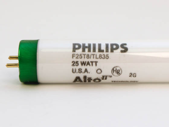 Philips Lighting 281907 F25T8/TL835/ALTO Philips 25W 36in T8 Neutral White Fluorescent Tube