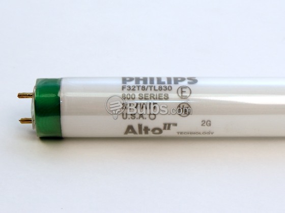 Philips Lighting P281519 F32T8/TL830/ALTO (Safety) Philips 32 Watt, 48 Inch T8 Warm White Safety Coated Fluorescent Bulb