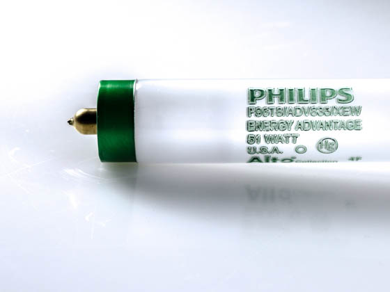 Philips Lighting 163212 F96T8/ADV835/XEW/ALTO 51W Philips 51 Watt, 96 Inch T8 Neutral White Long Life Fluorescent Bulb