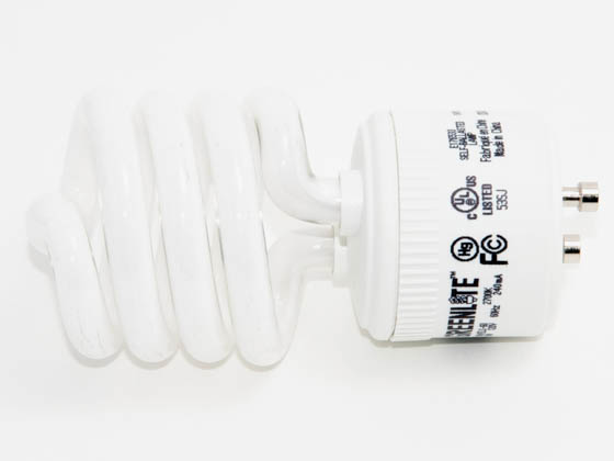 Greenlite Corp. 356048 13W/ELS/M/GU/27K 60 Watt Incandescent Equivalent, 13 Watt, Warm White GU24 Spiral Compact Fluorescent Lamp