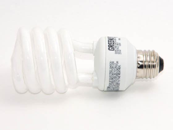 Greenlite Corp. 362148 23W/ELS-M/50K 100 Watt Incandescent Equivalent, 23 Watt, 120 Volt Bright White Spiral CFL Bulb