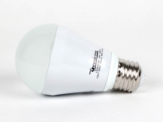 Overdrive 502 L8A19/DIM/30K 8 Watt, 120 Volt, DIMMABLE, LED A-Style Lamp