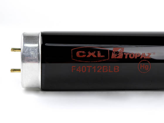 CXL F40BLB-14 F40T12/BLB 40 Watt, 48 Inch T12 Black Lite Blue Fluorescent Bulb
