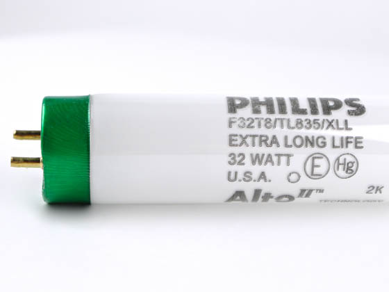 Philips Lighting 281154 F32T8/TL835/XLL/ALTO 32W (DISC USE 434050) Philips 32 Watt, 48 Inch Extra Long Life T8 Neutral White Fluorescent Bulb