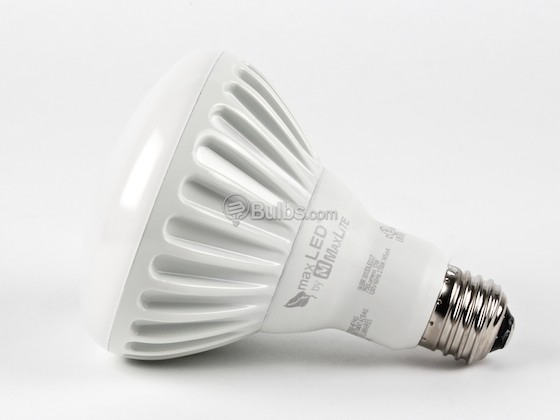 MaxLite M71636 SKBR3013DLED27 65 Watt Equivalent, 13 Watt, 120 Volt DIMMABLE 25,000-Hr 2700K Warm White LED BR30 Bulb