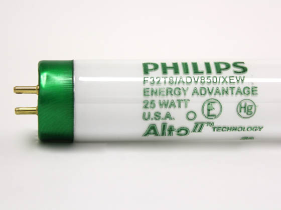 Philips Lighting 280792 F32T8/ADV850/XEW/ALTO 25W Philips 25W 48in Long Life T8 Bright White Fluorescent Tube