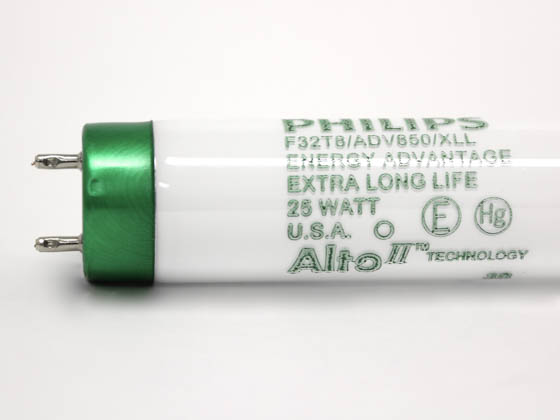 Philips Lighting 281253 F32T8/ADV850/XLL/ALTO 25W Philips 25W 48in T8 Extra Long Life Bright White Fluorescent Tube