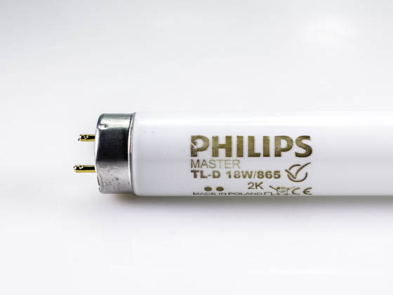 Philips Lighting 631770 40 MASTER TL-D Super 80 18W/865 Philips 18 Watt, 24 Inch T8 Daylight White Fluorescent Bulb