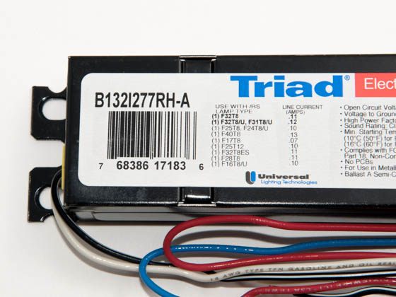 Universal Douglas B132I277RH-A010C Universal 277 Volt Standard One Lamp F32T8 Electronic Ballast, Standard Model