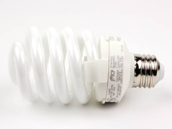 TCP TEC48923-27K 4892327K 23W Warm White Spiral CFL Bulb, E26 Base