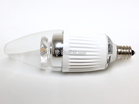 Bulbrite B770409 LED5CTC/30K/D 40W Incandescent Equivalent, 15000 Hour,  5 Watt, 120 Volt Warm White DIMMABLE LED Decorative Bulb