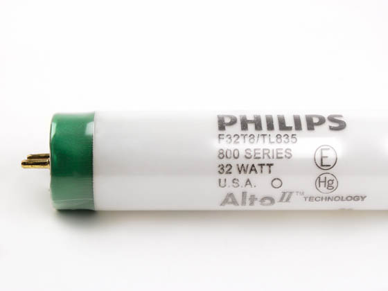 Philips Lighting 281535 (Safety) F32T8TL835-PH-PSG (Safety) 32 Watt, 48 Inch T8 Neutral White Safety Coated Fluorescent Bulb