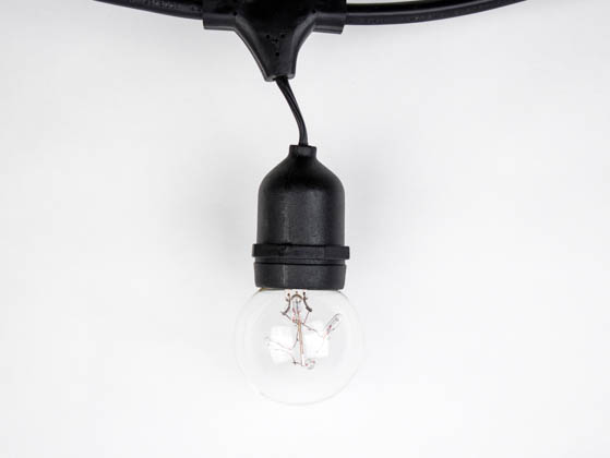 Bulbrite 810003 STRING15/E26-G16KT 15 Socket String Lights with ST G16 Bulbs Included