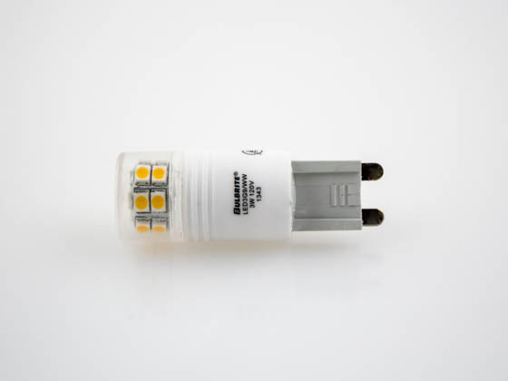 Bulbrite B770550 LED3G9/WW Non-Dimmable 3W 3000K 120V T4 LED Bulb