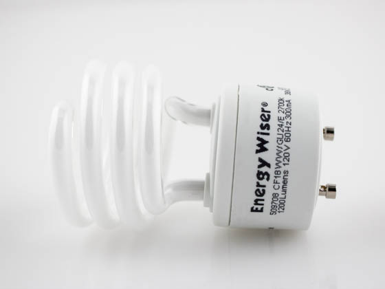 Bulbrite 509708 CF18C/WW/GU24/E 18W Warm White GU24 Spiral CFL Bulb