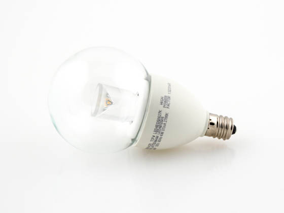 TCP LED4E12G1627K Dimmable 4W 2700K G-16 Globe Clear LED Bulb, E12 Base