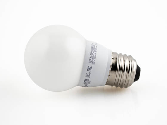 TCP LED4E26G1627KF Dimmable 4W 2700K G-16 Globe Frosted LED Bulb, E26 Base