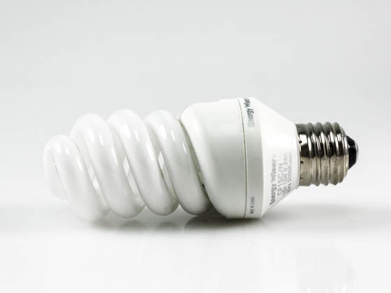 Bulbrite 711615 CF15C/N 15W 120V Bright White Spiral CFL Bulb, E26 Base