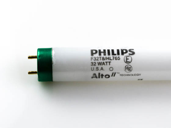 Philips Lighting 453795 F32T8/HL765/ALTO Philips 32W 48in T8 Long Life Daylight White Fluorescent Tube