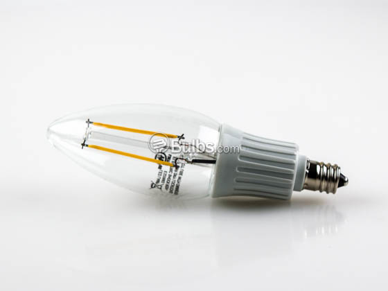 Lighting Science LSPro B11 40WE W27 NDM120FILBX 3 Watt, 25,000 Hour, 120 Volt NON-DIMMABLE Warm White LED Filament Bulb