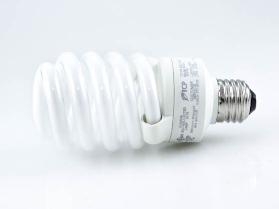 TCP 48927-30K 48927 (3000K) 27W Soft White Spiral CFL Bulb, E26 Base