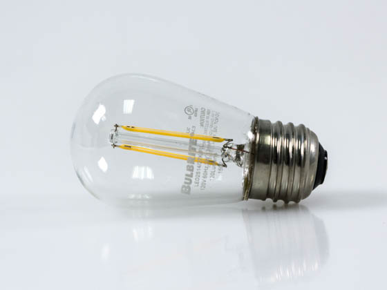 Bulbrite B776551 LED2S14/27K/FIL Dimmable 2W 2700K S14 Filament LED Bulb