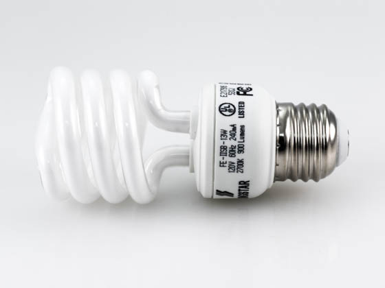 Longstar FE-IISB-13W/27K Long Star 13W 120V Warm White CFL Bulb, E26 Base