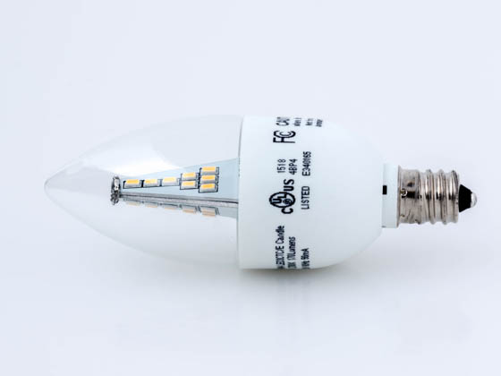 Bulbrite 770404 LED3CTC/E Non-Dimmable 3W 2700K Decorative LED Bulb