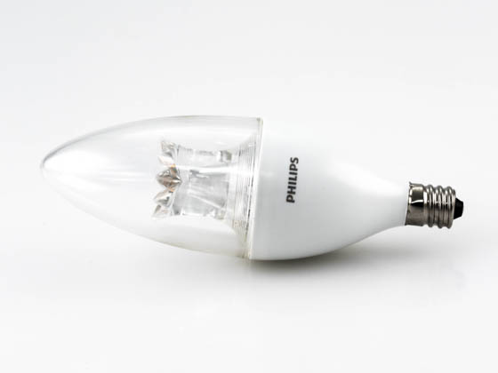 Philips Lighting 458695 7B12/LED/827-22/E12/DIM 120V Philips Dimmable 7W Warm Glow 2700K to 2200K Decorative LED Bulb