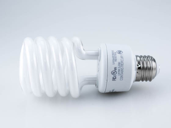 MaxLite 70342 HCS23T2DL (23W, 5000K) 23W Bright White Spiral CFL Bulb, E26 Base