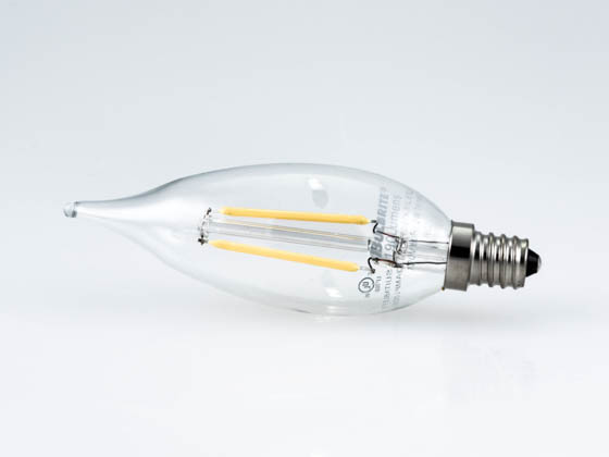 Bulbrite 776558 LED2CA10/27K/FIL/E12 Dimmable 2W 2700K Decorative Filament LED Bulb