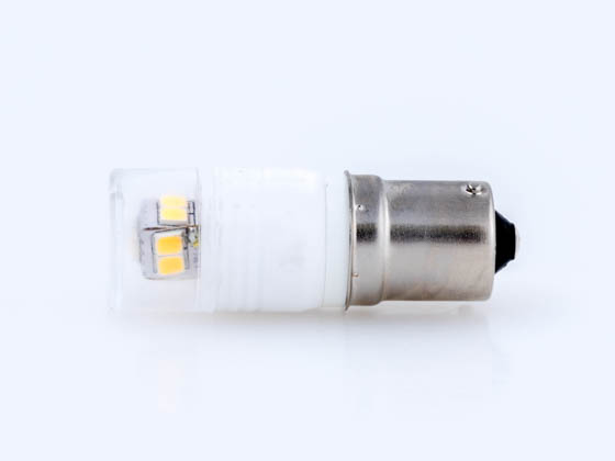 Satco Products, Inc. S9222 LED 2.3W BA15S 3000K Satco Non-Dimmable 2.3W 12V T3 LED Bulb, BA15s Base