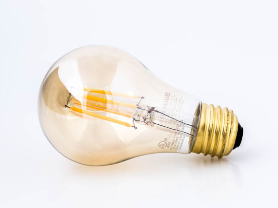 Bulbrite 776602 LED5A19/22K/FIL-NOS/2 Dimmable 5W 2200K Vintage A19 Filament LED Bulb