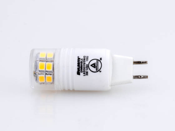 Bulbrite 770560 LED3GY6/SW/D Dimmable 3W 3000K T4 LED Bulb, GY6.35 Base