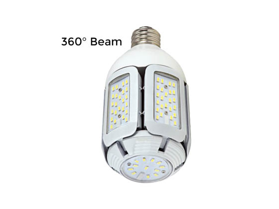 Satco Products, Inc. S9750 30W/LED/HID/MB/5000K/100-277V E26 Satco 30 Watt Non-Dimmable Hi-Pro LED Multi-Beam Retrofit Lamp, 5000K, Ballast Bypass