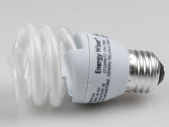 Bulbrite 509015 CF13WW/T2 13W 120V Warm White CFL Bulb, E26 Base