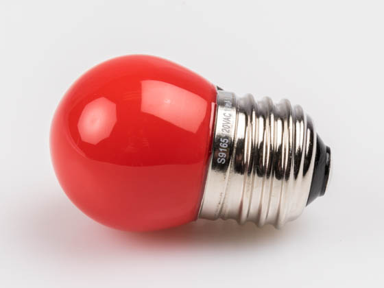 Satco Products, Inc. S9165 1.2W S11/RED/LED/120V/CD Satco 1.2 Watt Red S11 LED Bulb