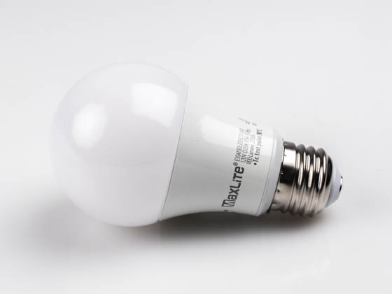 MaxLite 107624 E10A19DLED927/JA8 Maxlite Dimmable 10 Watt 2700K A19 LED Bulb, 90 CRI, JA8 Compliant, Rated For Enclosed Fixtures