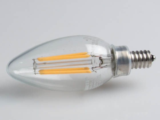 Bulbrite 776663 LED4B11/30K/FIL/E12/2 Dimmable 4.5W 3000K Decorative Filament LED Bulb