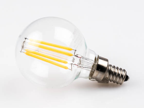 Bulbrite 776673 LED4G16/27K/FIL/E12/2 Dimmable 4.5W 2700K G-16 Filament LED Bulb