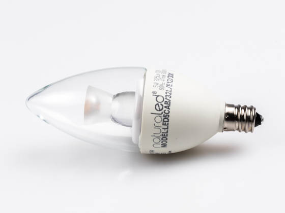 NaturaLED 5838 LED5CAB/32L/E12/30K Dimmable 5W 3000K Decorative LED Bulb