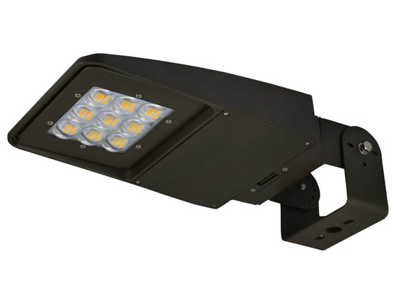 NaturaLED 7624-P10103-P10036 LED-FXSAL75/40K/DB/3S/SB Dimmable 250-400 Watt Equivalent, 75 Watt 4000K Slim LED Area Light Fixture With Swivel Bracket & Photocell