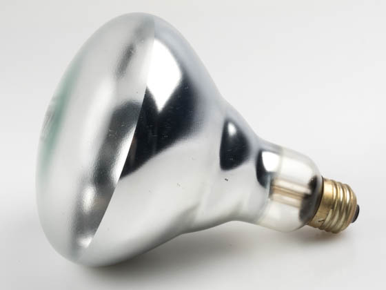 Satco Products, Inc. S4999 (Safety) 250BR40-CL-SA-TFC (Safety) 250 Watt, 120 Volt BR40 Clear Safety Coated Heat Bulb. WARNING:  THIS BULB IS NOT TO BE USED NEAR LIVE BIRDS.