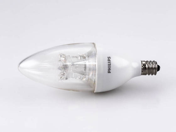 Philips Lighting 457119 BC4.5B12/AMB/827/E12/DIM 120V Philips Dimmable 4.5W 2700K to 2200K Decorative LED Bulb